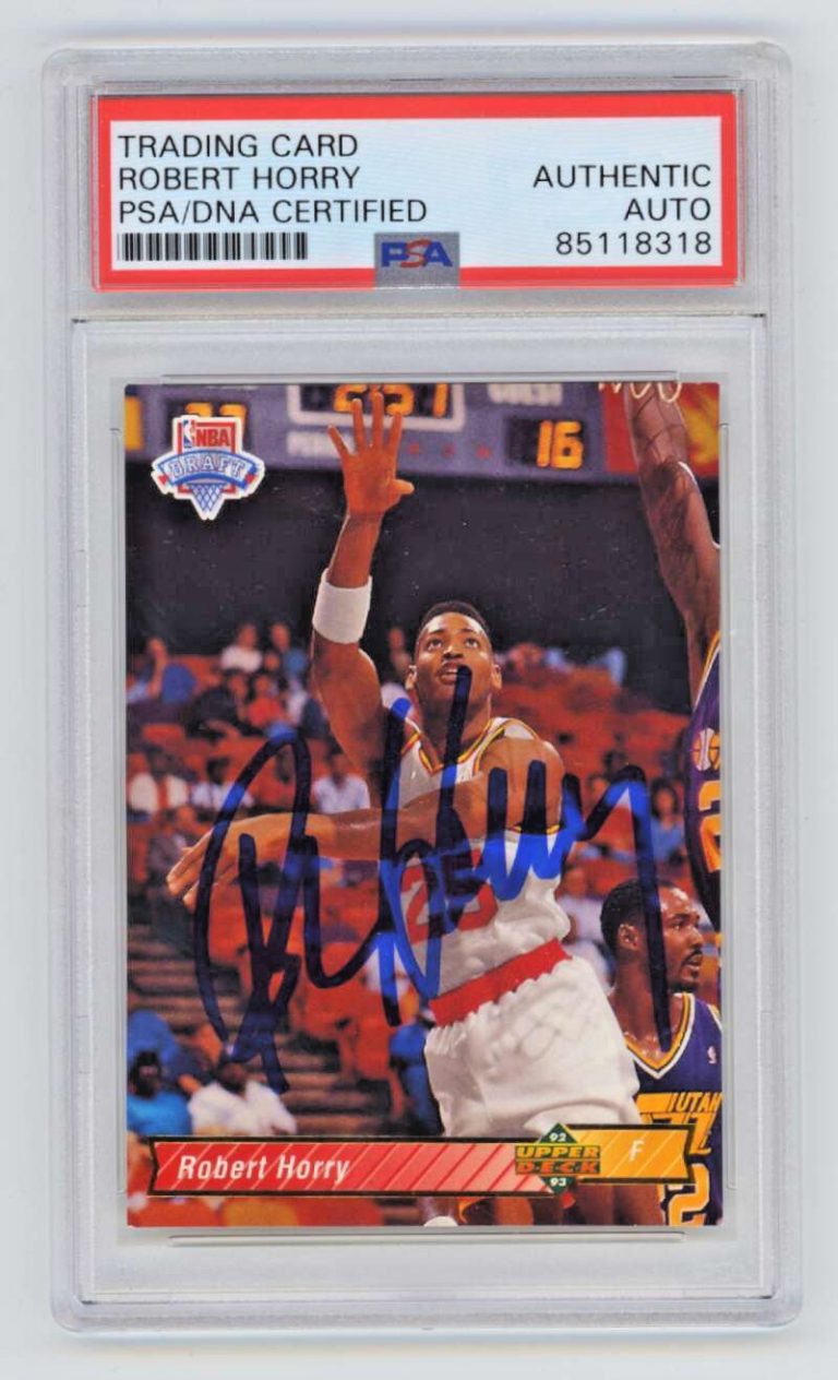Robert Horry 1992-93 Upper Deck #7 Rookie RC Signed Auto PSA DNA Authentic