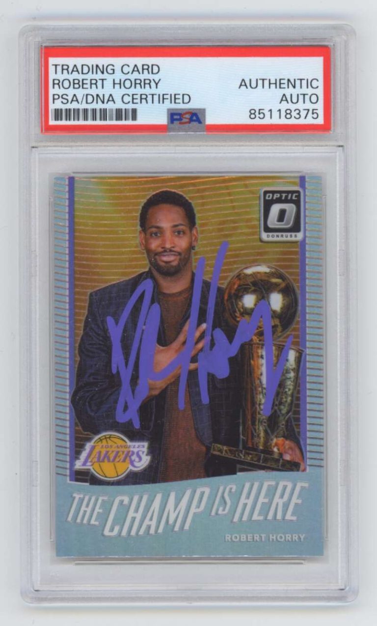 Robert Horry 2017-18 Donruss Optic Champ is Here #12 Silver Signed Auto PSA DNA