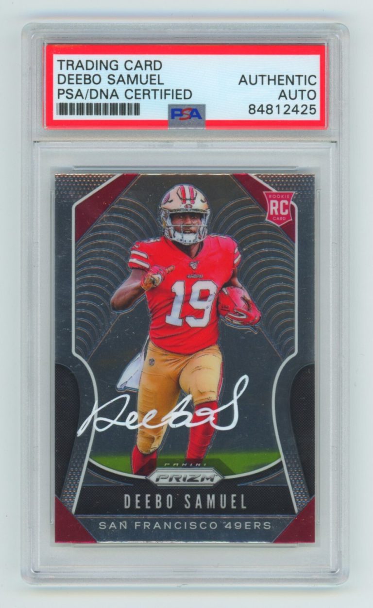 Deebo Samuel 2019 Panini Prizm 346 Rookie RC Signed Auto PSA DNA Authentic 49ers