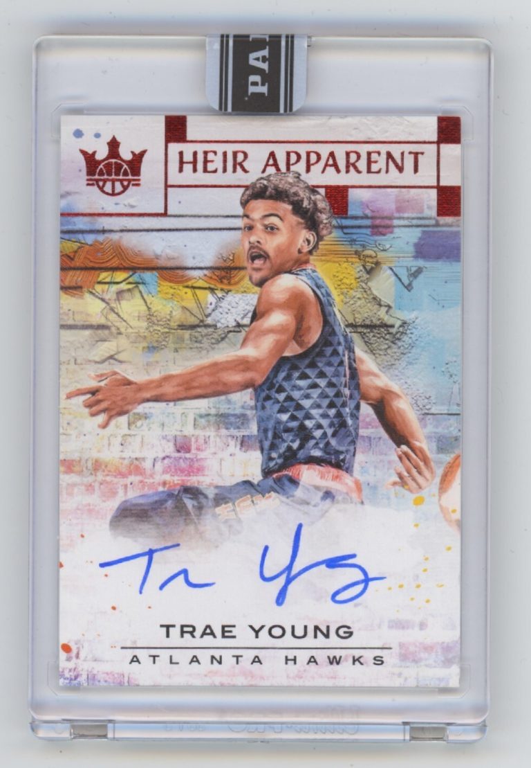 Trae Young 2018-19 Panini Court Kings Heir Apparent Signed Auto RC 1/1 Black Box