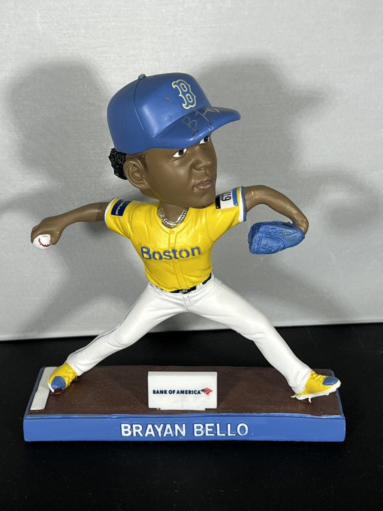 Brayan Bello Signed Auto Red Sox City Connect SGA Bobblehead 4/13/2024 BAS COA