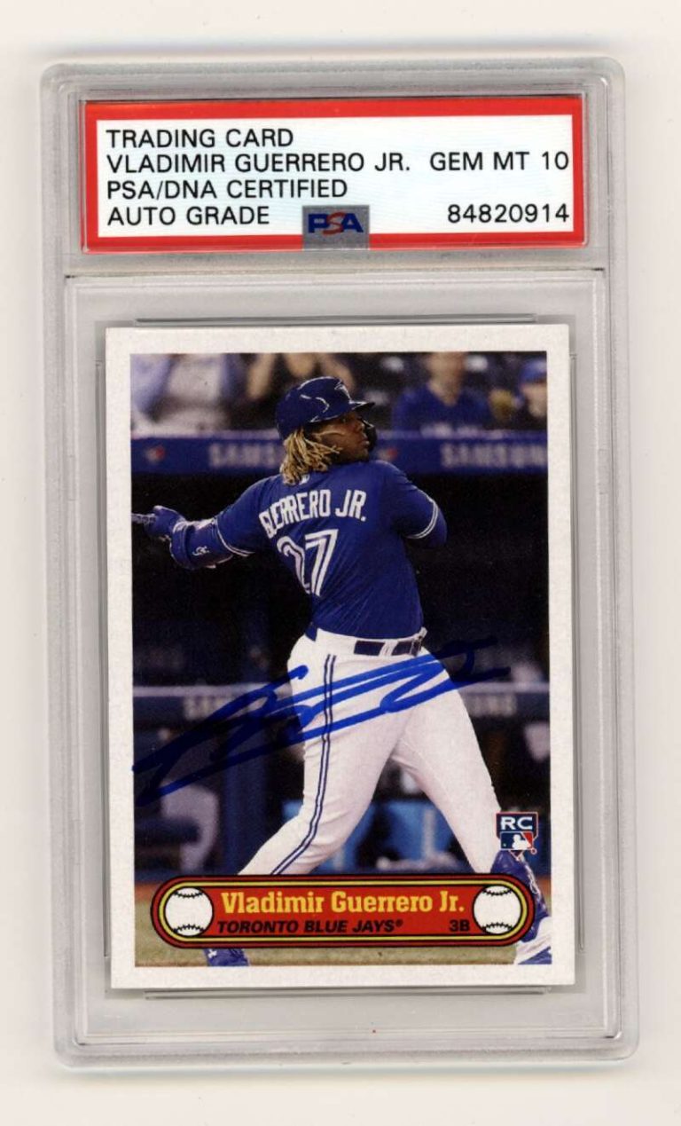 Vladimir Guerrero Jr. 2019 Topps 582 Montgomery Club #5 RC Signed PSA 10 Auto