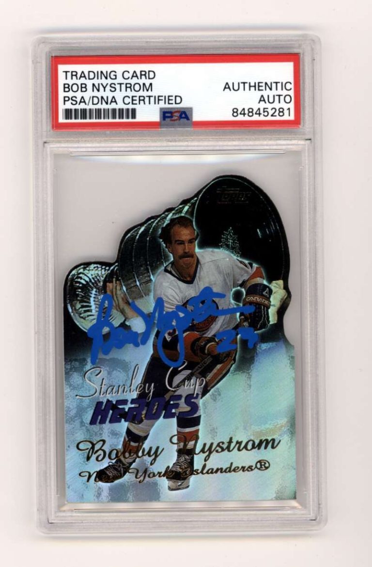 Bobby Nystrom 2003-04 Topps Stanley Cup Heroes SCH-BN Signed PSA Authentic Auto