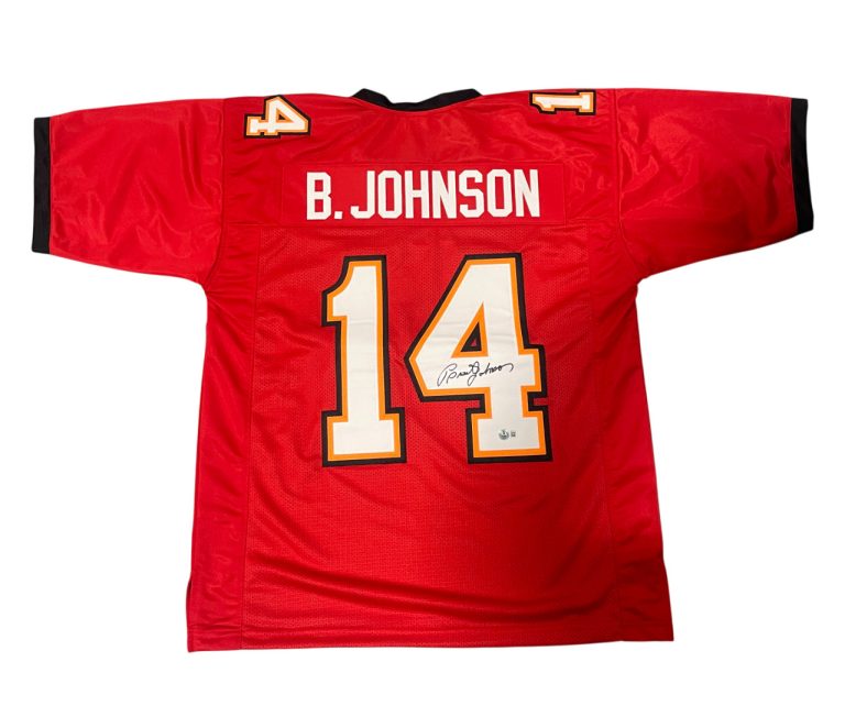 Brad Johnson Signed Tampa Bay Buccaneers Custom Jersey Beckett Wit BAS COA