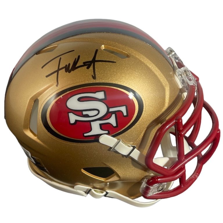 Frank Gore Signed San Francisco 49ers TB Speed Mini Helmet Beckett Wit BAS COA