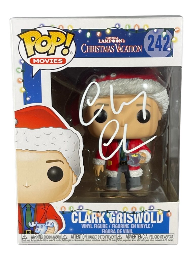 Chevy Chase Signed Auto Clark Griswold Christmas Vacation Funko Pop #242 BAS COA