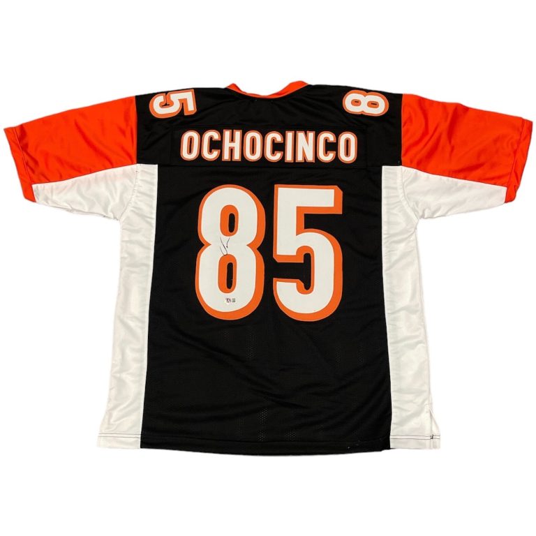 Chad Ochocinco Johnson Signed Bengals Custom Jersey Beckett Witness BAS COA