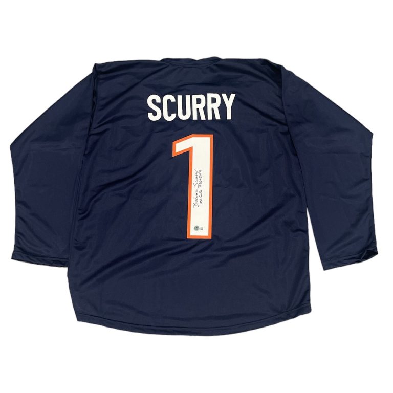 Brianna Scurry Signed United States Custom Jersey w/ ins Beckett Wit BAS COA