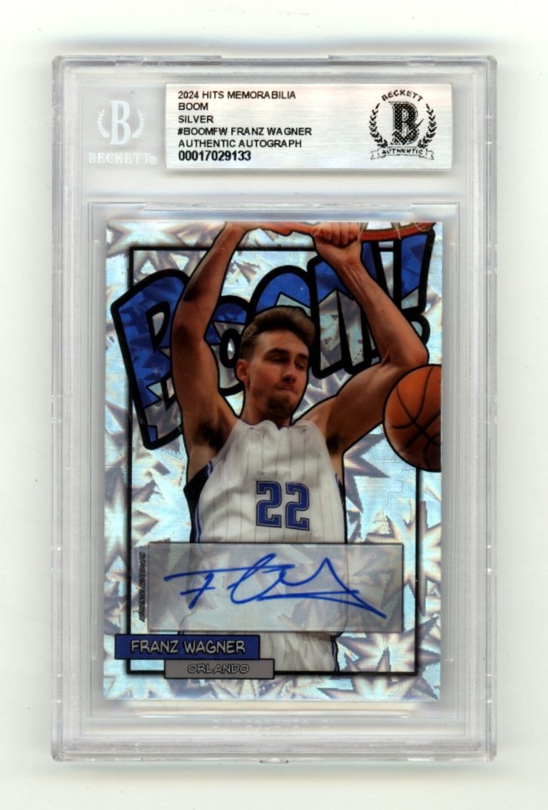 Franz Wagner 2024 Hits Memorabilia BOOM Silver #22/22 Signed BGS BAS Auto Magic