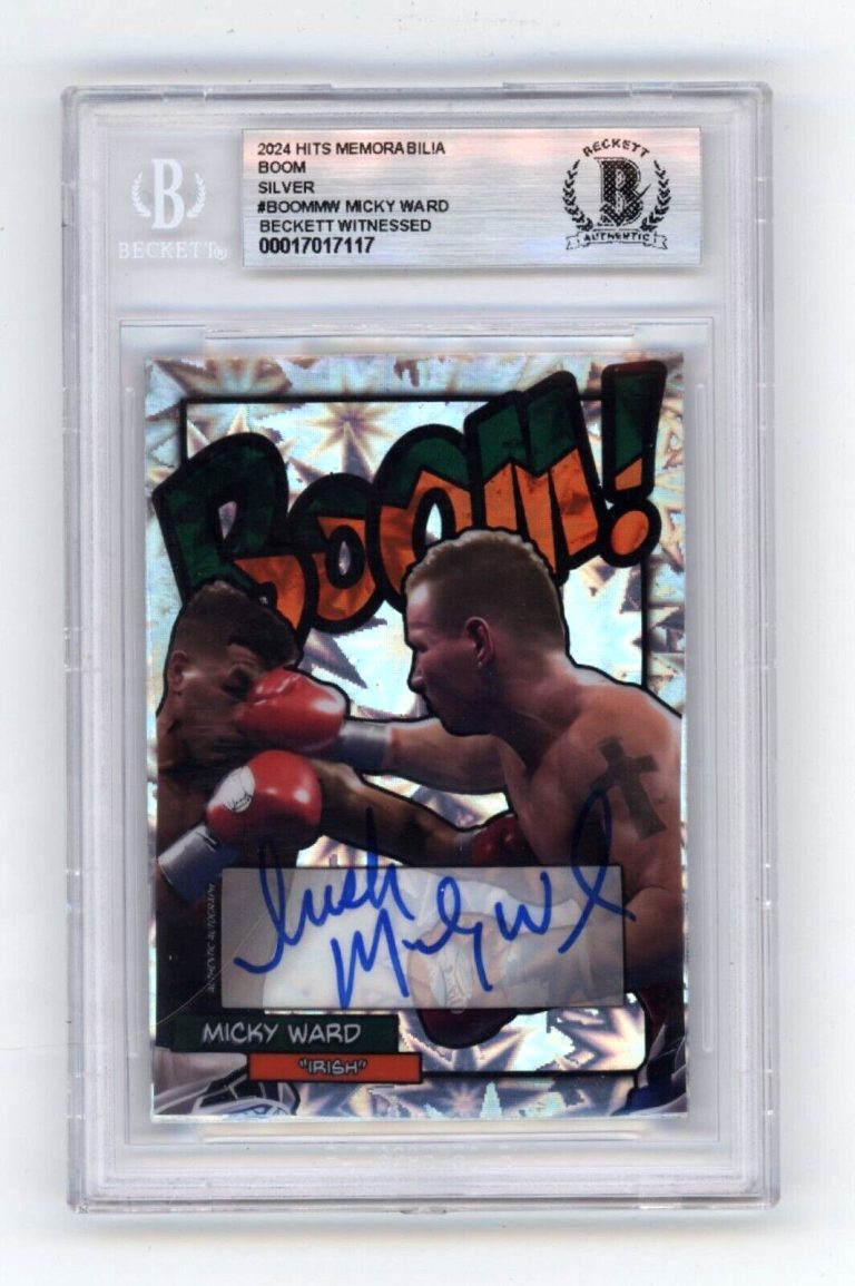 Mickey Ward 2024 Hits Memorabilia BOOM Silver #/20 Signed BGS BAS Auto Irish