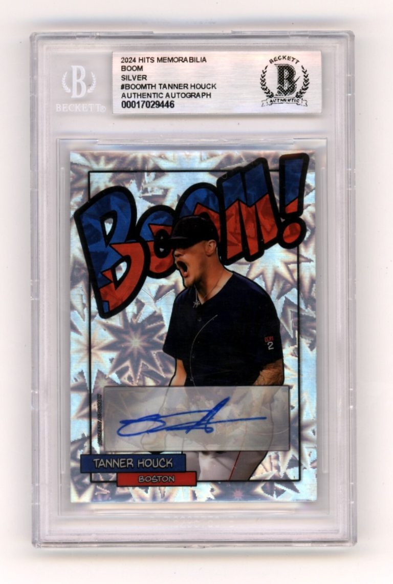 Tanner Houck 2024 Hits Memorabilia BOOM Silver #/10 Signed BGS BAS Auto Red Sox