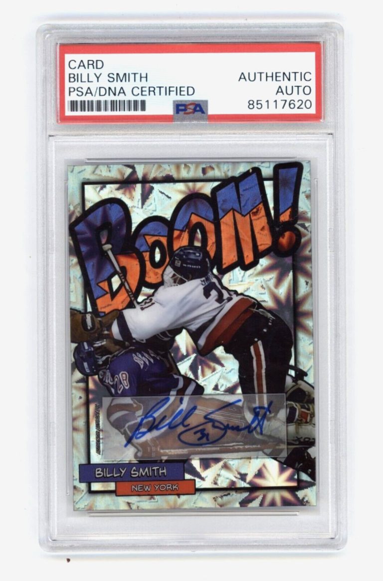 Billy Smith 2024 Hits Memorabilia BOOM Silver #/31 Signed PSA Auto Islanders