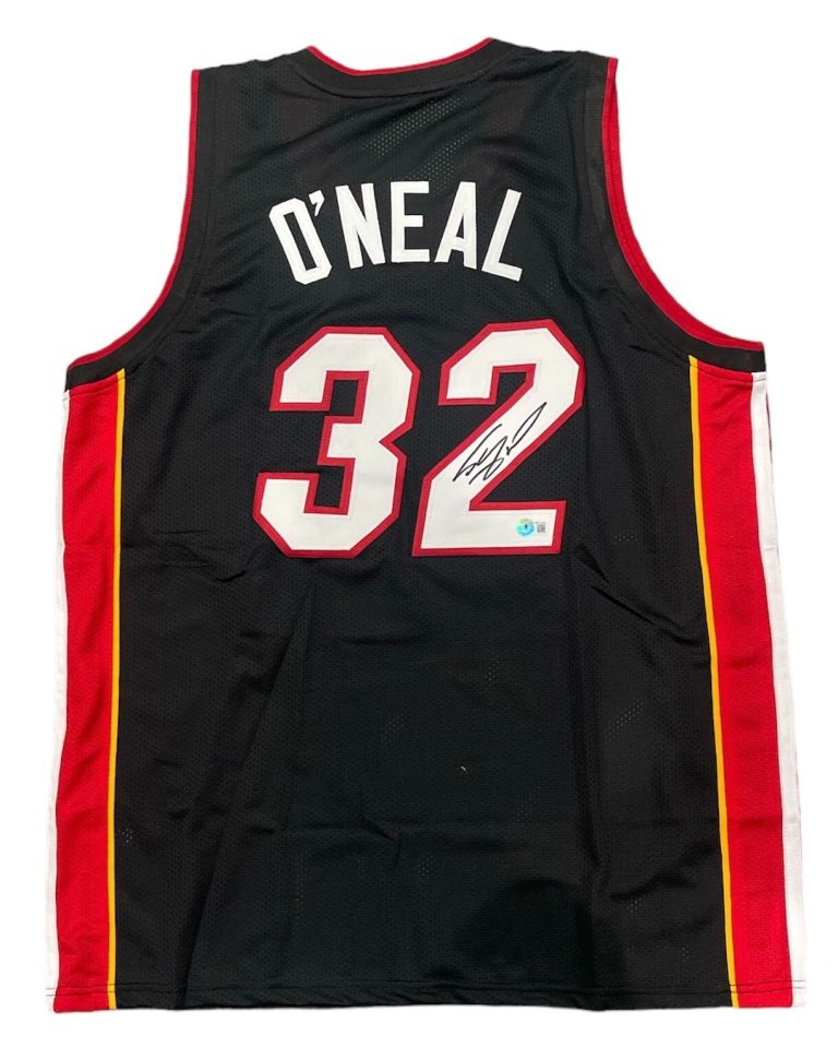 Shaquille O'Neal Signed Diesel Miami Custom Jersey Beckett Witness BAS COA