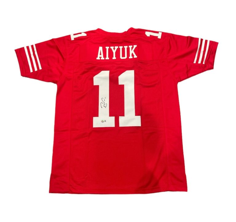 Brandon Aiyuk Signed San Francisco 49ers Custom Jersey Beckett Witness BAS COA