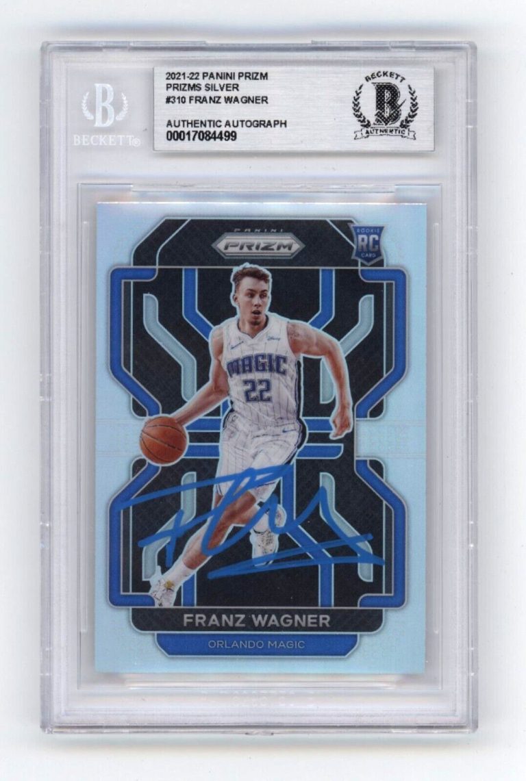 Franz Wagner 2021-22 Panini Prizm Silver #310 Rookie RC Signed BAS BGS Auth Auto