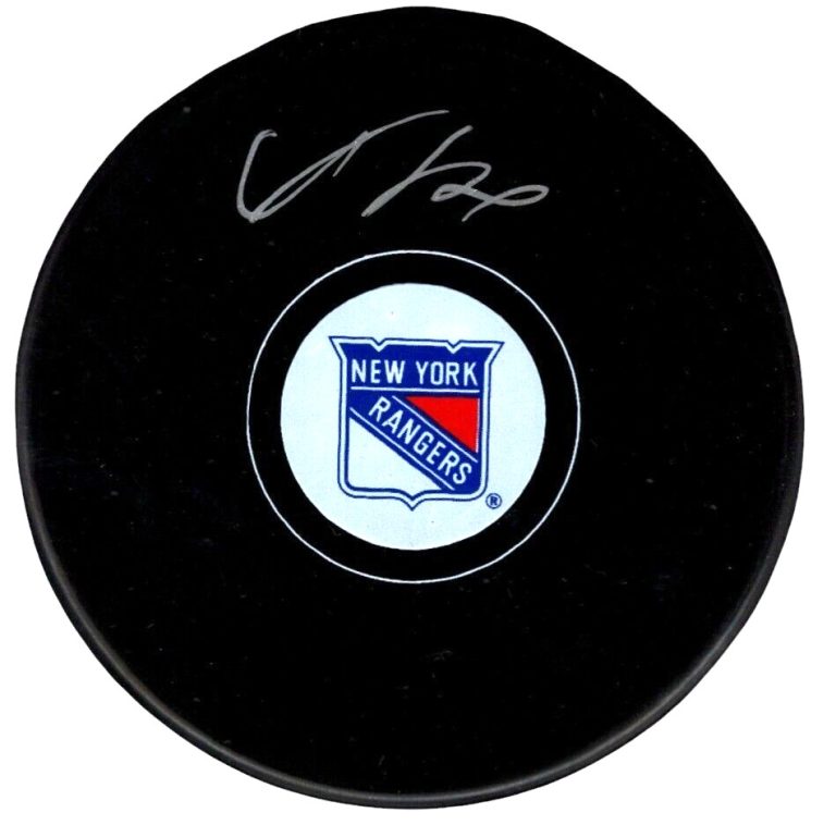 Adam Fox Signed Autographed New York Rangers Puck Fanatics HOLO COA