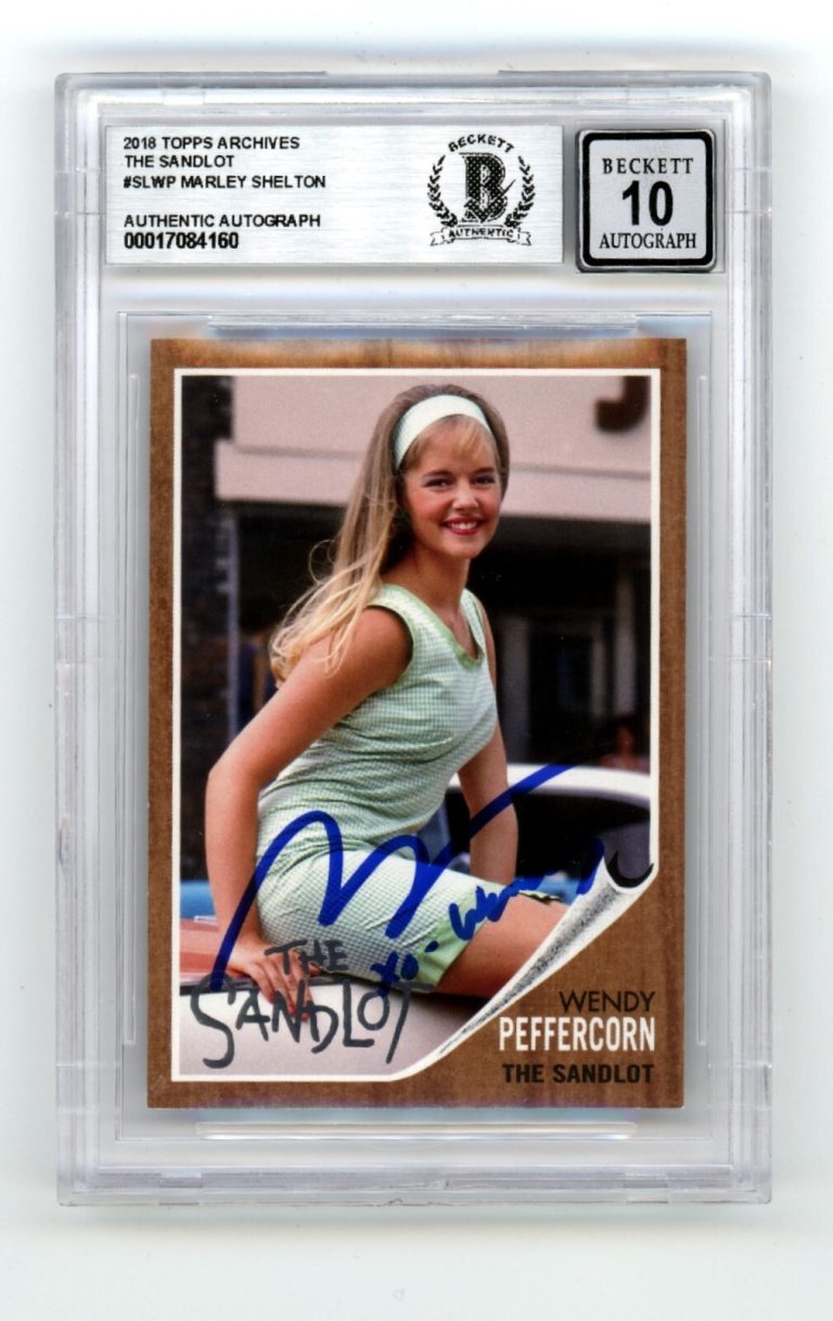 Marley Shelton 2018 Topps Archives Sandlot Wendy Peffercorn Signed BAS BGS 10