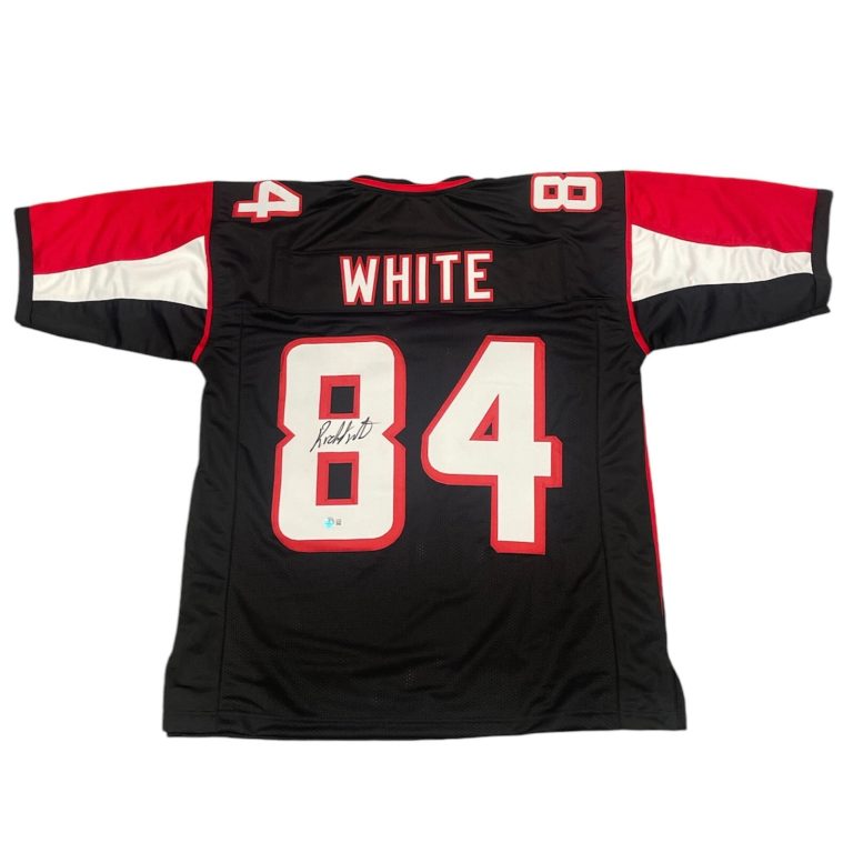 Roddy White Signed Atlanta Falcons Custom Jersey Beckett Witness BAS COA