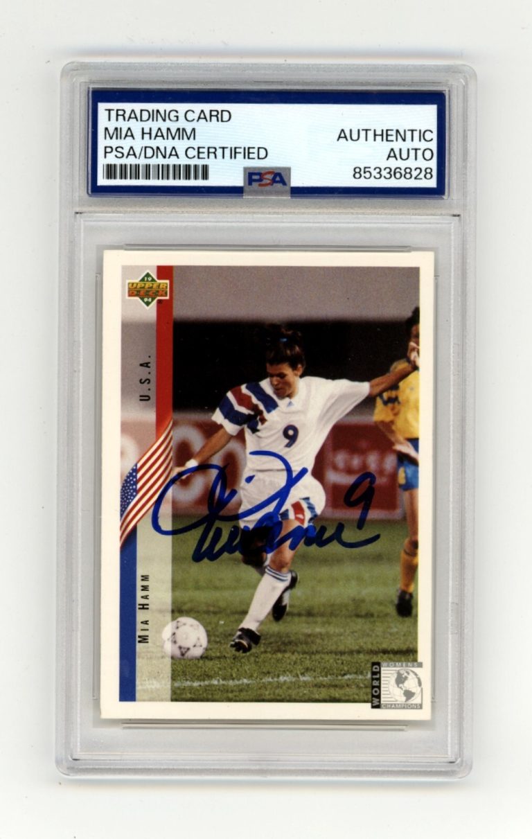 Mia Hamm 1994 Upper Deck USA Soccer #268 Signed PSA Auto