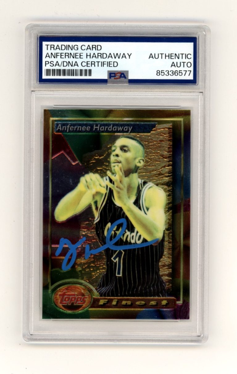 Anfernee Hardaway 1993-94 Topps Finest #189 Signed Rookie RC PSA Auto Magic