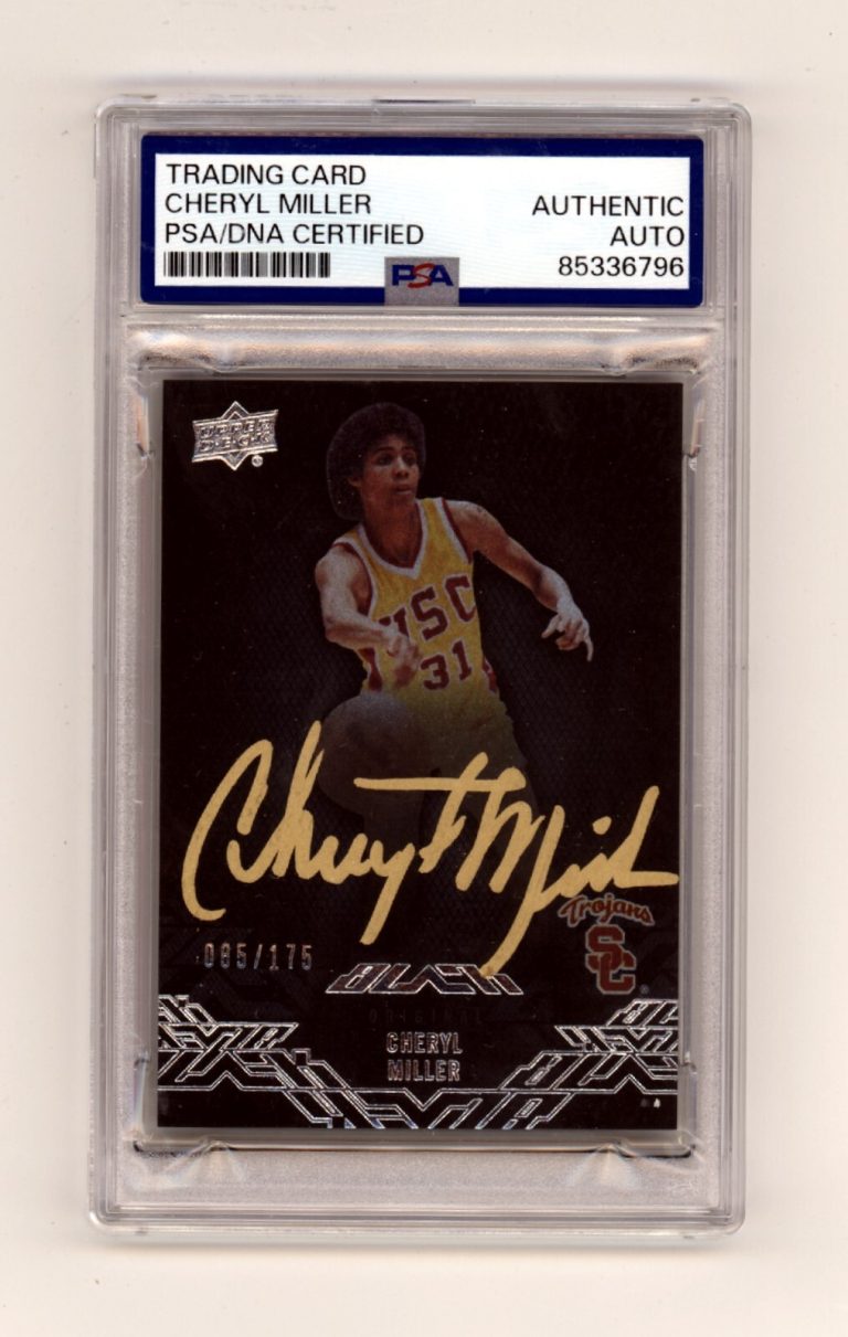 Cheryl Miller 2013 Upper Deck Black 34 #/175 Signed PSA Auto USC HOF
