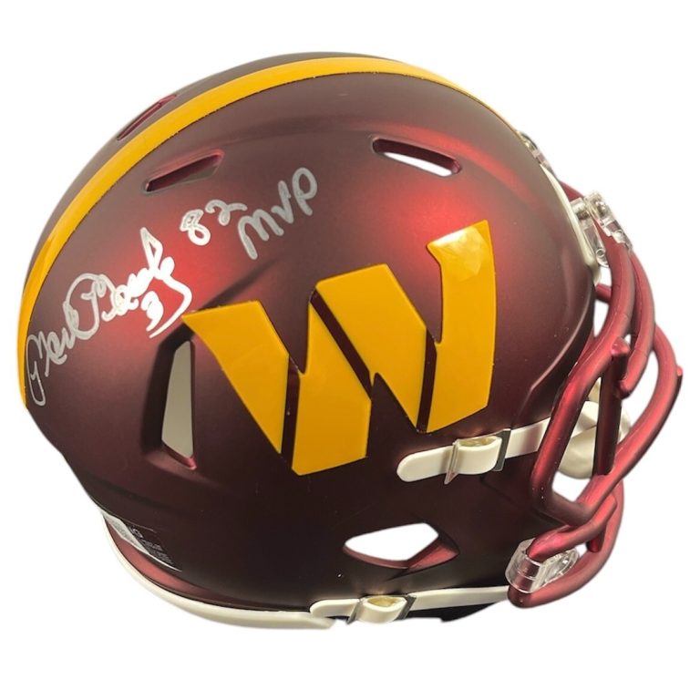 Mark Moseley Signed Washington Mini Helmet w/ 82 MVP Beckett Wit BAS COA