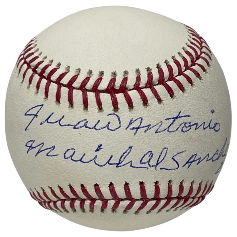 Juan Marichal FULL NAME Signed ROMLB Baseball Beckett Witness BAS COA