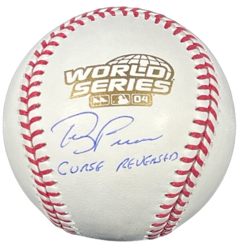 Terry Francona Signed 2004 WS ROMLB Baseball Curse Reversed Beckett Wit BAS COA