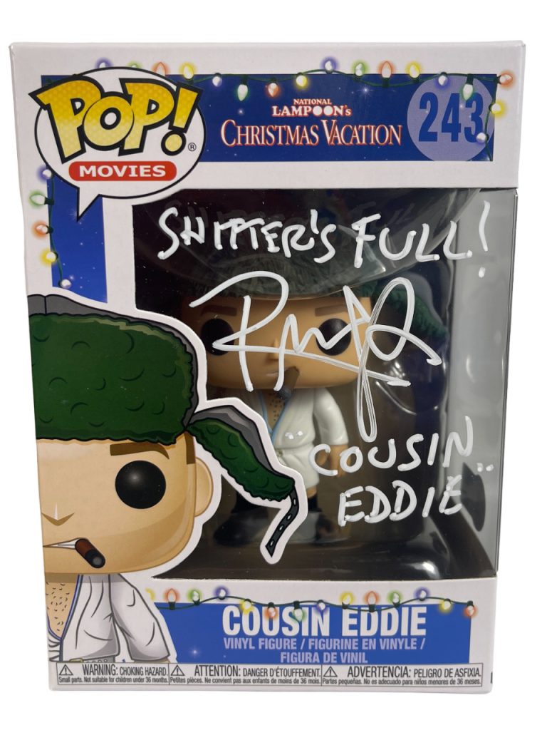 Randy Quaid Signed Auto Cousin Eddie Christmas Vacation Funko Pop 2 Insc BAS COA