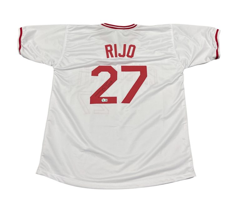 Jose Rijo Signed Cincinnati Reds Custom Jersey Beckett Witness BAS COA