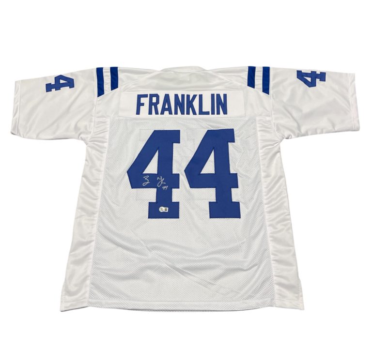 Zaire Franklin Signed Indianapolis Colts Custom Jersey Beckett Witness BAS COA