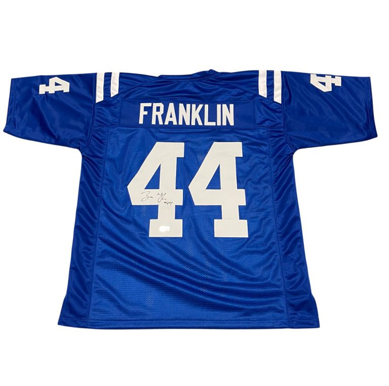 Zaire Franklin Signed Indianapolis Colts Custom Jersey Beckett Witness BAS COA