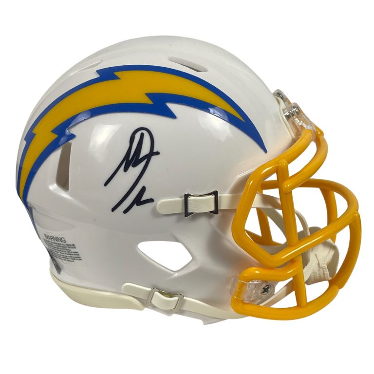Antonio Gates Signed Chargers Speed Mini Helmet Beckett Witness BAS COA