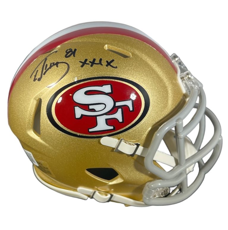 Ed McCaffrey Signed SF 49ers Mini Helmet w/ XXIX Beckett Witness BAS COA