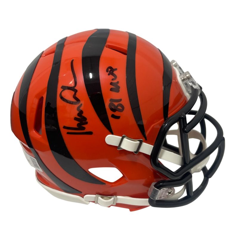 Ken Anderson Signed Bengals Speed Mini Helmet w/ 81 MVP Beckett Witness BAS COA