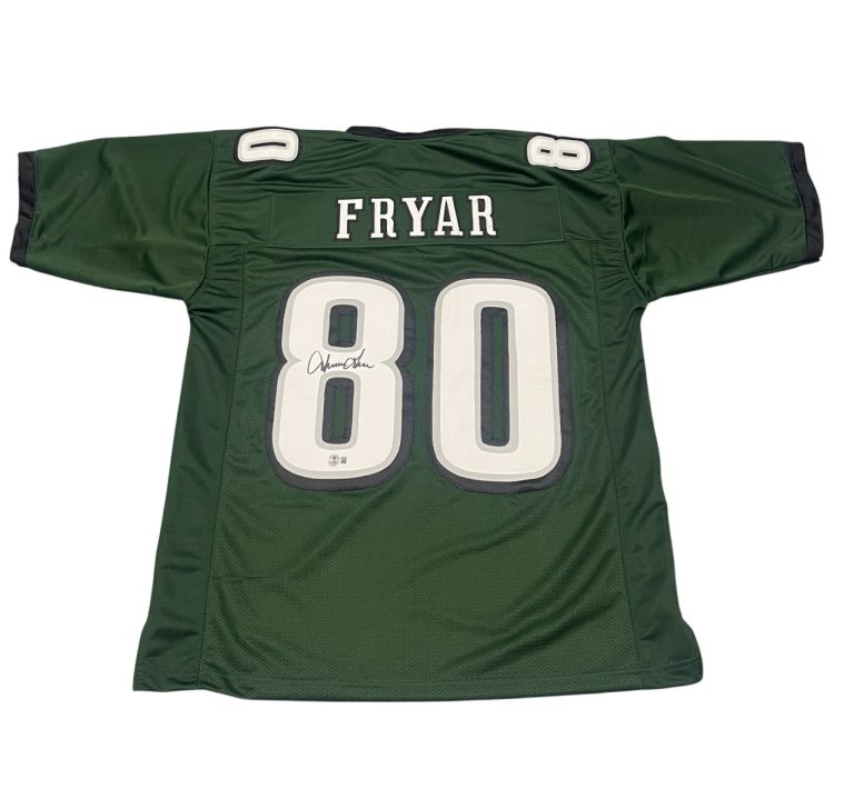 Irving Fryar Signed Custom Philadelphia Eagles Jersey Beckett Witness BAS COA