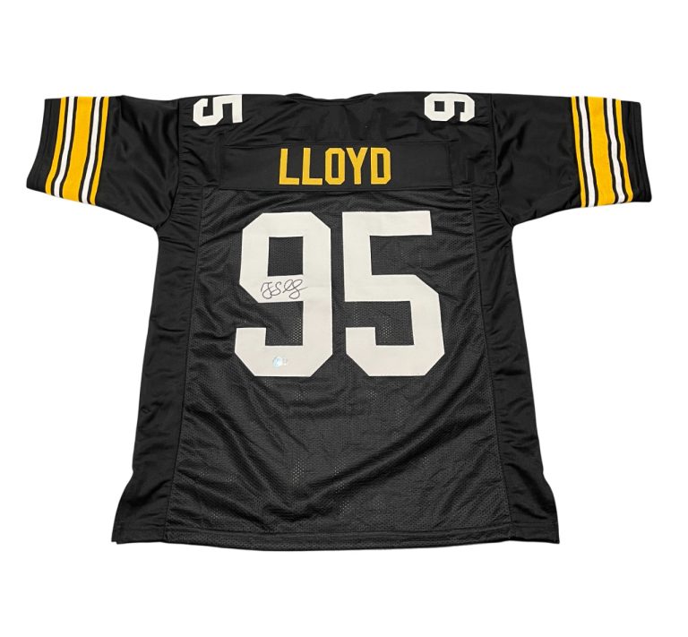Greg Lloyd Signed Pittsburgh Steelers Custom Jersey Beckett Witness BAS COA