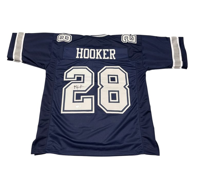 Malik Hooker Signed Dallas Cowboys Custom Jersey Beckett Witness BAS COA