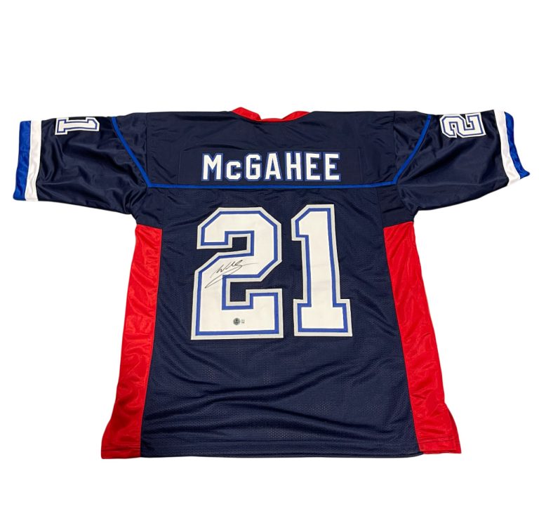Willis McGahee Signed Buffalo Bills Custom Jersey Beckett Witness BAS COA