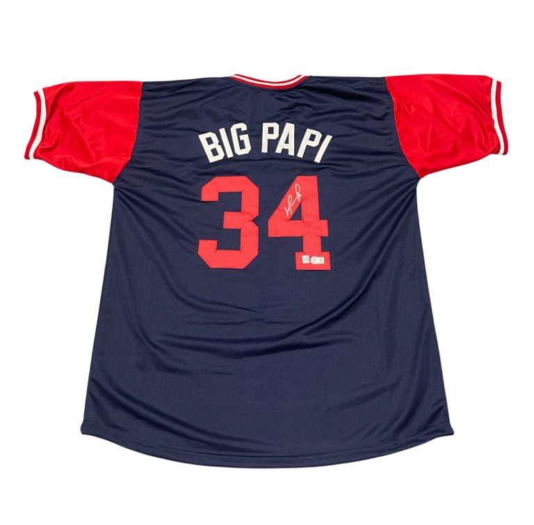 David Ortiz Signed Red Sox Players Weekend Custom Jersey Beckett Wit BAS COA