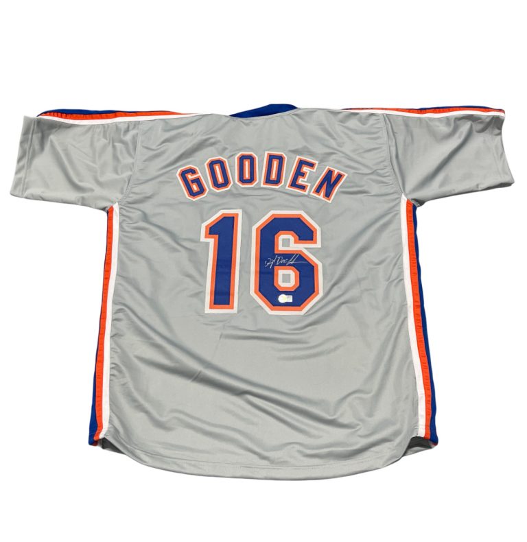 Dwight Doc Gooden Signed Custom New York Mets Jersey w Full Name Beckett BAS COA
