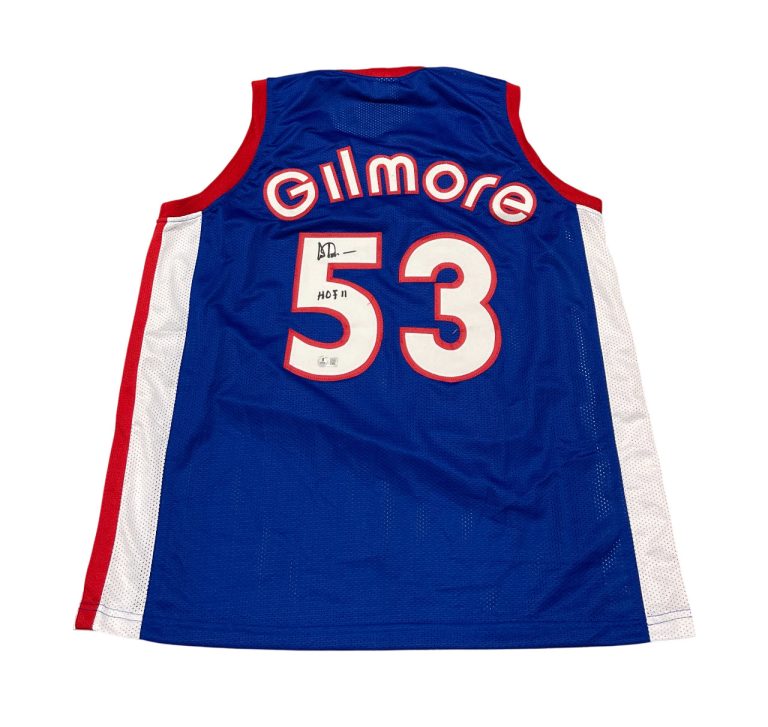 Artis Gilmore Signed Kentucky Custom Jersey w/ HOF 11 Beckett Witness BAS COA