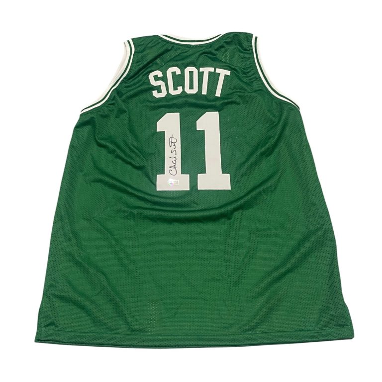 Charlie Scott Signed Boston Celtics Custom Jersey Beckett Witness BAS COA