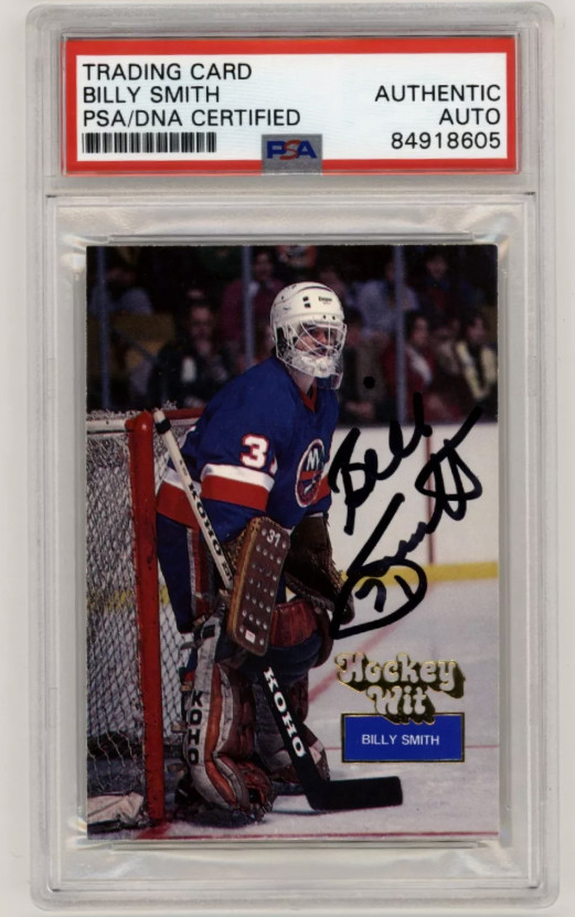 Billy Smith 1994-95 Hockey Wit #95 Signed PSA Authentic Auto Islanders HOF