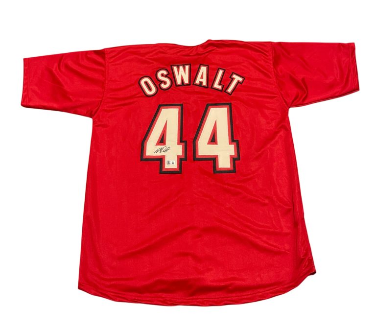 Roy Oswalt Signed Houston Astros Custom Red Jersey Beckett Witness BAS COA