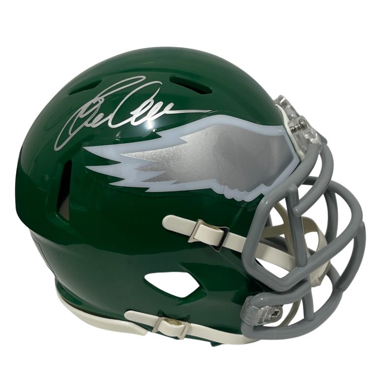Eric Allen Signed Eagles TB 74-95 Mini Helmet Beckett Witness BAS COA