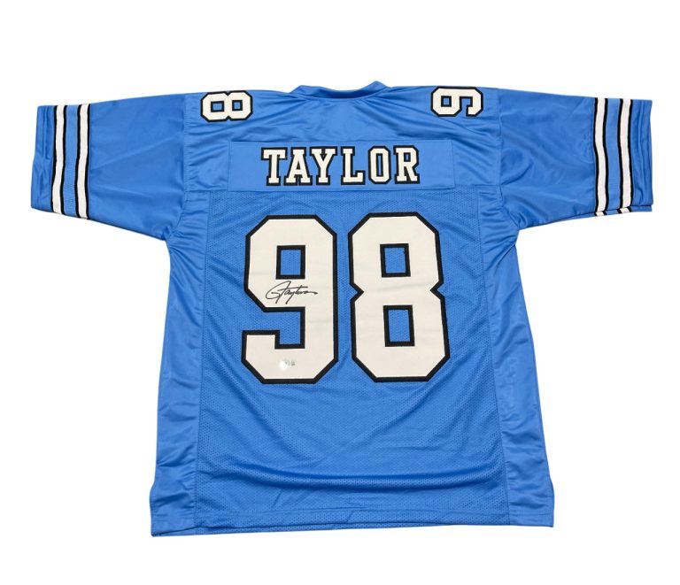 Lawrence Taylor Signed North Carolina Custom Jersey Beckett Witness BAS COA