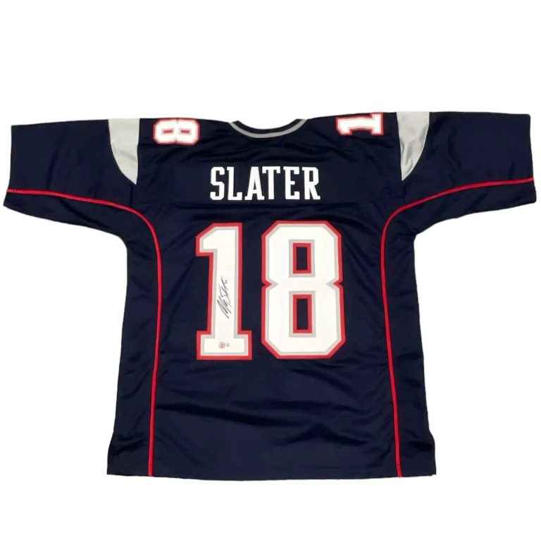 Matthew Slater Signed New England Patriots Custom Jersey Beckett Witness BAS COA