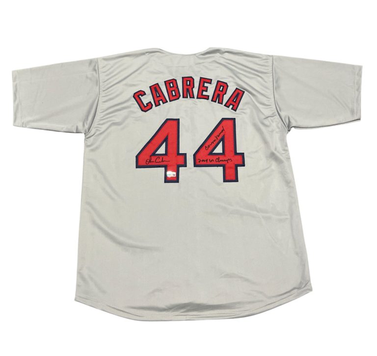 Orlando Cabrera Signed Boston Red Sox Custom Jersey w WS + Curse Beckett BAS COA