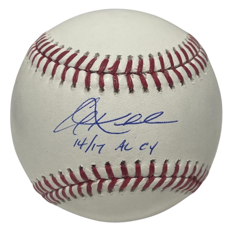 Corey Kluber Signed Autographed ROMLB Baseball w/ 14 17 AL CY JSA COA